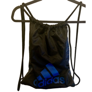 Adidas royal blue/gray/black small duffle bag